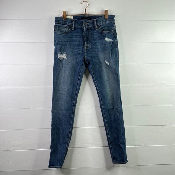 ABERCROMBIE & FITCH Light Wash Super Skinny‎ Denim Jean Stretch Pants  29 x 30 - Picture 1 of 11